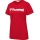 hummel Sport/Freizeit-Shirt hmlGO 2.0 Logo (Bio-Baumwolle) Kurzarm rot Damen