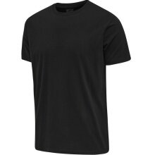 hummel Freizeit-Tshirt hmlRED Basic (Baumwolle) Kurzarm schwarz Herren