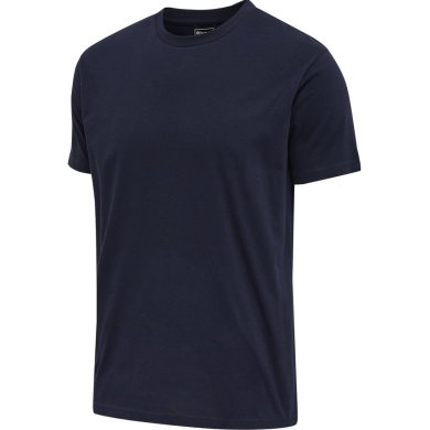 hummel Freizeit-Tshirt hmlRED Basic (Baumwolle) Kurzarm marineblau Herren