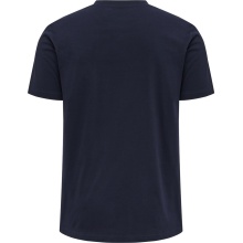 hummel Freizeit-Tshirt hmlRED Basic (Baumwolle) Kurzarm marineblau Herren