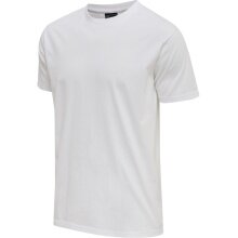 hummel Freizeit-Tshirt hmlRED Basic (Baumwolle) Kurzarm weiss Herren