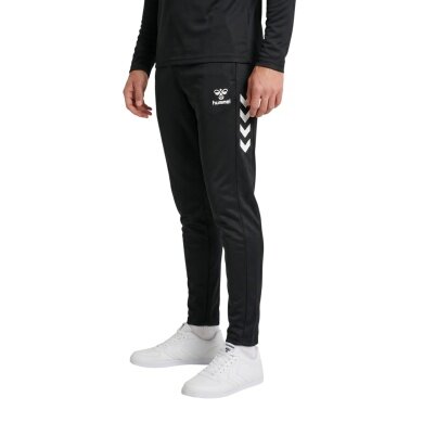 hummel Freizeithose hmlCORE 2.0 Sweat Pants (Baumwollmix) lang schwarz/weiss Herren