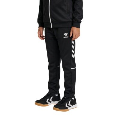 hummel Freizeithose hmlCORE 2.0 Sweats Pants (Baumwollmix) lang schwarz/weiss Kinder