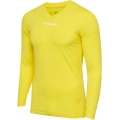 hummel Funktionsunterwäsche Langarmshirt hmlBL Essential Tee gelb Herren