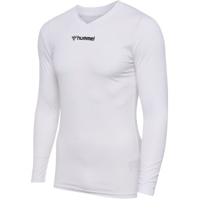 hummel Funktionsunterwäsche Langarmshirt hmlBL Essential Tee weiss Herren