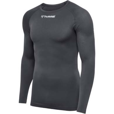 hummel Funktionsunterwäsche Langarmshirt hmlBL Comfort 2.0 Tee grau Herren