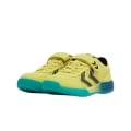 hummel Hallen-Indoorschuhe Multiplay Flex VC (Klettverschluss) limonegrün/blau Kinder