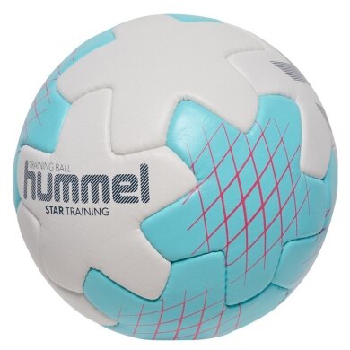 hummel Handball hmlSTAR Training HB (Größe 3) weiss/hellblau - 1 Stück
