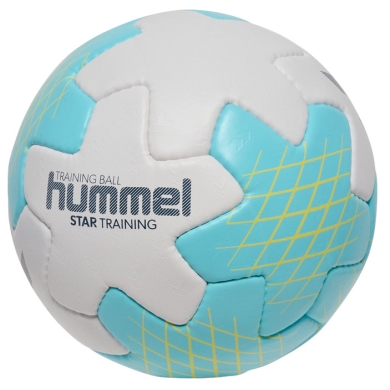 hummel Handball hmlSTAR Training HB (Größe 1) weiss/hellblau/gelb - 1 Stück