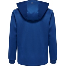 hummel Sport-Kapuzenjacke hmlCORE XK Poly Zip Hood Sweat (Polyester-Sweatstoff) mit Kapuze dunkelblau Kinder