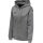 hummel Sport-Kapuzenjacke hmlCORE XK Poly Zip Hood Sweat (Polyester-Sweatstoff) mit Kapuze grau Damen