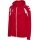 hummel Kapuzenpullover hmlCORE 2.0 Full-Zip Hoodie (100% rec. Polyester) rot/weiss Herren