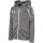 hummel Kapuzenpullover hmlCORE 2.0 Full-Zip Hoodie (100% rec. Polyester) grau/weiss Kinder