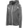 hummel Kapuzenpullover hmlCORE 2.0 Full-Zip Hoodie (100% rec. Polyester) grau/weiss Damen