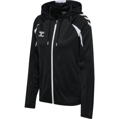 hummel Kapuzenpullover hmlCORE 2.0 Full-Zip Hoodie (100% rec. Polyester) schwarz/weiss Damen
