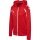 hummel Kapuzenpullover hmlCORE 2.0 Full-Zip Hoodie (100% rec. Polyester) rot/weiss Damen