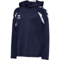 hummel Kapuzenpullover hmlCORE 2.0 Hoodie (100% rec. Polyester) marineblau/weiss Kinder