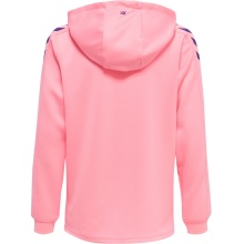 hummel Sport-Kapuzenpullover hmlCORE XK Poly Sweat Hoodie (Polyester-Sweatstoff) mit Kapuze pink Kinder