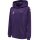hummel Sport-Kapuzenpullover hmlCORE XK Poly Sweat Hoodie (Polyester-Sweatstoff) mit Kapuze violett/weiss Kinder