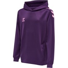 hummel Sport-Kapuzenpullover hmlCORE XK Poly Sweat Hoodie (Polyester-Sweatstoff) mit Kapuze violett Kinder