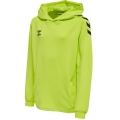 hummel Sport-Kapuzenpullover hmlCORE XK Poly Sweat Hoodie (Polyester-Sweatstoff) mit Kapuze limegrün Kinder