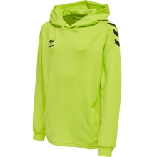 hummel Sport-Kapuzenpullover hmlCORE XK Poly Sweat Hoodie (Polyester-Sweatstoff) mit Kapuze limegrün Kinder
