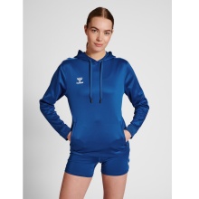 hummel Sport-Kapuzenpullover hmlCORE XK Poly Sweat Hoodie (Polyester-Sweatstoff) mit Kapuze dunkelblau Damen