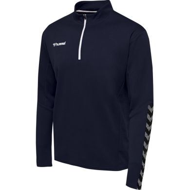hummel Sport-Langarmshirt hmlAUTHENTIC Half-Zip Sweatshirt (gestricktem Polyester) marineblau Herren