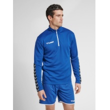 hummel Sport-Langarmshirt hmlAUTHENTIC Half-Zip Sweatshirt (gestricktem Polyester) dunkelblau Herren