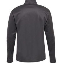hummel Sport-Langarmshirt hmlAUTHENTIC Half-Zip Sweatshirt (gestricktem Polyester) asphaltgrau Kinder