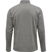 hummel Sport-Langarmshirt hmlAUTHENTIC Half-Zip Sweatshirt (gestricktem Polyester) grau Kinder
