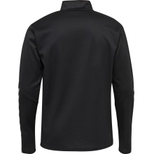 hummel Sport-Langarmshirt hmlAUTHENTIC Half-Zip Sweatshirt (gestricktem Polyester) schwarz/weiss Kinder