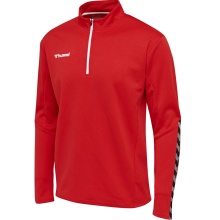 hummel Sport-Langarmshirt hmlAUTHENTIC Half-Zip Sweatshirt (gestricktem Polyester) rot Kinder