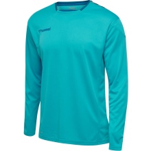 hummel Sport-Langarmshirt hmlAUTHENTIC Poly Jersey (leichter Jerseystoff) blau Herren