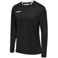hummel Sport-Langarmshirt hmlAUTHENTIC Poly Jersey (leichter Jerseystoff) schwarz/weiss Kinder