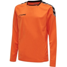 hummel Sport-Langarmshirt hmlAUTHENTIC Poly Jersey (leichter Jerseystoff) orange Kinder
