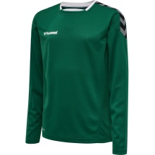 hummel Sport-Langarmshirt hmlAUTHENTIC Poly Jersey (leichter Jerseystoff) dunkelgrün Kinder