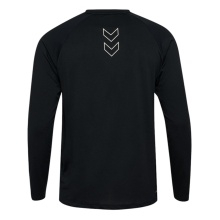hummel Langarmshirt hmlCOURT Light Weight (atmungsaktiv, schnelltrocknend) schwarz/grau Herren