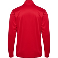 hummel Sport-Langarmshirt hmlESSENTIAL Half-Zip (angenehmes Tragegefühl) rot Herren