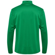 hummel Sport-Langarmshirt hmlESSENTIAL Half-Zip (angenehmes Tragegefühl) grün Herren