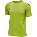 hummel Sport-Tshirt hmlLEAD Pro Seamless Training Jersey (dehnbarer Jerseystoff) Kurzarm lime Herren