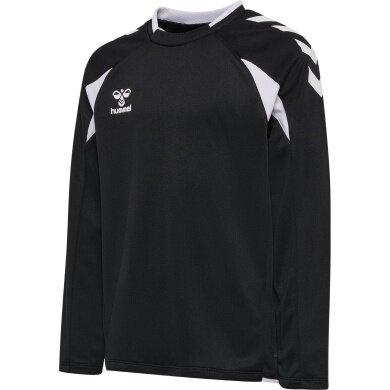 hummel Pullover hmlCORE 2.0 Crew Neck (100% rec. Polyester) schwarz/weiss Kinder