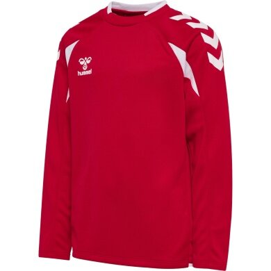 hummel Pullover hmlCORE 2.0 Crew Neck (100% rec. Polyester) rot/weiss Kinder