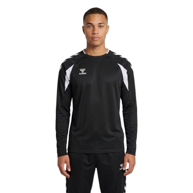 hummel Pullover hmlCORE 2.0 Crew Neck (100% rec. Polyester) schwarz/weiss Herren