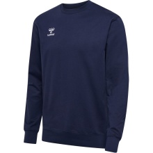 hummel Freizeit-Pullover hmlGO 2.0 Sweatshirt (weicher Sweatstoff) marineblau Herren