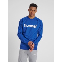 hummel Pullover Basic hmlGO Cotton Sweatshirt Big Logo (Baumwolle) dunkelblau Herren