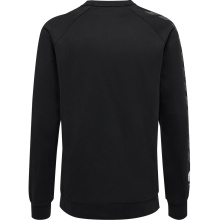 hummel Pullover hmlMOVE Grid Cotton Sweatshirt (Baumwolle) schwarz Herren