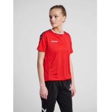 hummel Sport-Shirt hmlAUTHENTIC Poly Jersey (leichter Jerseystoff) Kurzarm rot Damen