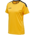 hummel Sport-Shirt hmlAUTHENTIC Poly Jersey (leichter Jerseystoff) Kurzarm gelb/schwarz Damen