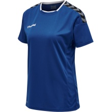 hummel Sport-Shirt hmlAUTHENTIC Poly Jersey (leichter Jerseystoff) Kurzarm dunkelblau Damen